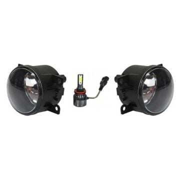 Renault Megane 3 Sis Farı Seti Led Ampullü Sol Sağ Takım Çerçevesiz 2009-2015 Yan Sanayi