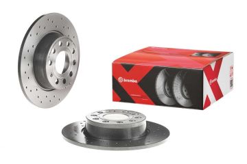 Volkswagen Golf 8 Performanslı Arka Fren Diski 1.0 TSI 110 Beygir 272 mm Çap Delikli 2021 Sonrası BREMBO XTRA