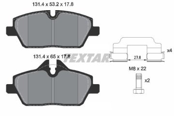 BMW 1 Serisi E87 118i Ön Fren Balatası 2005-2011 TEXTAR