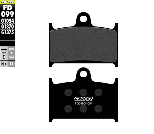 Triumph Tiger Explorer 1200 Ön Fren Balatası 2012–2015 GALFER YARI METAL