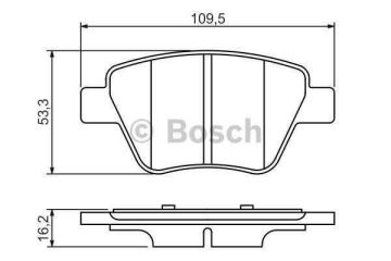 Volkswagen Jetta 4 Arka Fren Balatası 1.4 TSI 122 Beygir 272 mm Disk İçin 2011 Sonrası BOSCH