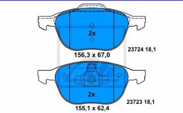Mazda 3 Ön Fren Balatası 2010-2013 ATE ORIGINAL