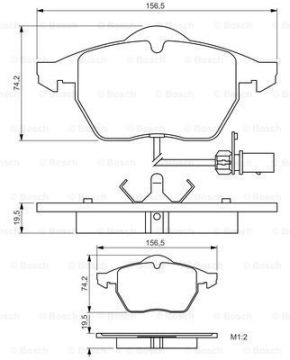 Skoda Octavia Ön Fren Balatası 1.8 T 1996-2004 BOSCH