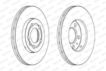 Volkswagen Polo 5 Ön Fren Diski 1.2 TDI 75 Beygir 256 mm 2010-2017 FERODO