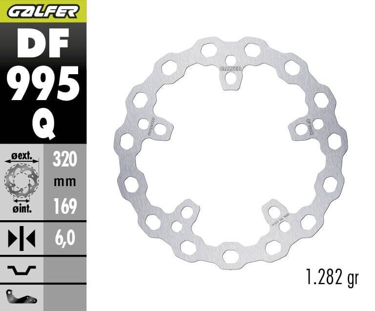 Harley Davidson Sportster S Rh1250S Ön Fren Diski 320 mm 2021 Sonrası GALFER CUBIQ SABİT ÇELİK DİSK