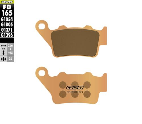 Triumph Bonneville Bobber 1200 Arka Fren Balatası 2017 GALFER SİNTER METAL