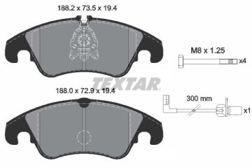 Ford Focus 2 RS Ön Fren Balatası 2.5 Turbo 2005-2011 TEXTAR