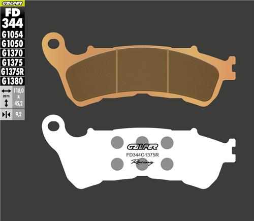 Honda CBF 600 Ön Fren Balatası 2008-2013 ABS'li Modellere GALFER SİNTER METAL SERAMİK SPORT RACING