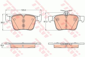 Audi A3 Arka Fren Balatası 1.0 TFSI 115 Beygir 2013-2020 TRW