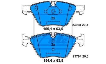 BMW 3 Serisi E92 320i Ön Fren Balatası 2007-2012 ATE ORIGINAL