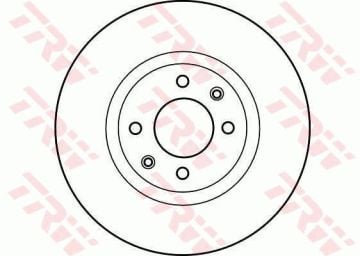Citroen C5 Ön Fren Diski 1.6 HDI / 2.0 HDI / 2.0 16V 283 mm Çap 2005-2008 TRW