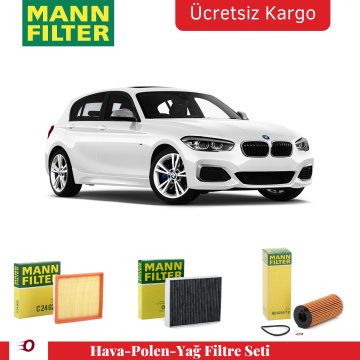 BMW 1 Serisi F20 Kasa 118i Periyodik Filtre Bakım Seti 1.5 136 Beygir B38 Motor 2012-2019 MANN