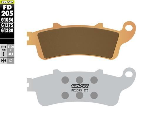 HONDA GOLDWING GL 1800 Ön Fren Balatası 2006-2010 GALFER SİNTER METAL SERAMİK SPORT