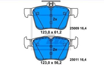 Audi A3 S3 Arka Fren Balatası 2.0 TFSI 2013-2020 ATE ORIGINAL