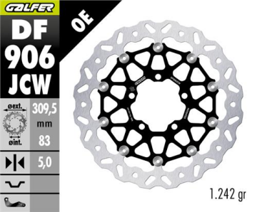 Triumph Bonneville Speedmaster Ön Fren Diski 310 mm 2018 Sonrası GALFER DALGALI HAREKETLİ ALÜMİNYUM DİSK