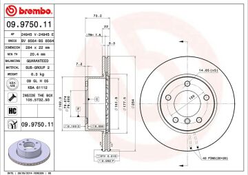 BMW 1 Serisi E87 118i Fren Diski Ön 129 Beygir 5 Kapı 284 mm 2005-2011 ATE ORIGINAL