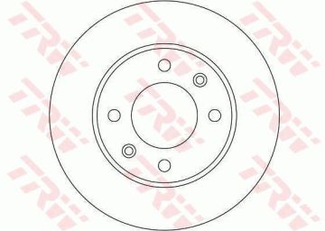 Citroen C2 Arka Fren Diski 247 mm Çap 2004-2009 TRW