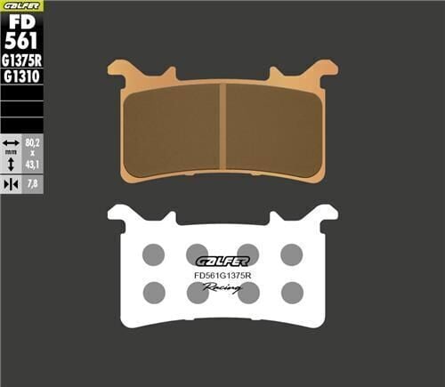 BMW M 1000 R Ön Fren Balatası 2023 Sonrası GALFER SİNTER METAL SERAMİK SPORT RACING