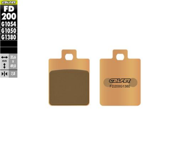 Vespa Primavera Tech 50 Ön Fren Balatası 2024 ve Sonrası GALFER SİNTER METAL SCOOTER