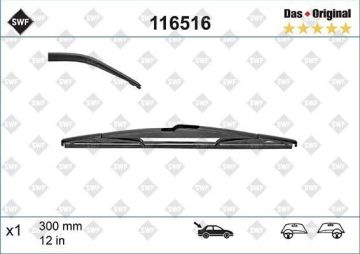 Ford Fiesta 6 Arka Silecek 30 cm 2009-2017 SWF