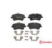 Mercedes C Serisi 203 Kasa Ön Fren Balatası Standart Sistem İçin 2001-2006 BREMBO