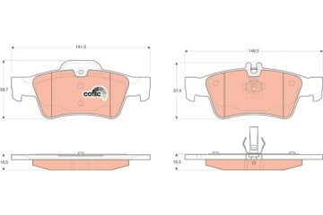 Mercedes S Serisi 220 Kasa Arka Fren Balatası 2002-2005 TRW