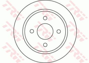 Ford Focus 1 Arka Fren Diski 253 mm Çap 1999-2004 TRW