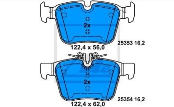 Mercedes C Serisi W205 Kasa C220 Arka Fren Balatası Standart Paket İçin 2014-2021 ATE ORIGINAL