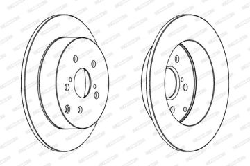 Toyota Corolla Arka Fren Diski E12 Benzinli 258 mm Çap 2002-2007 FERODO