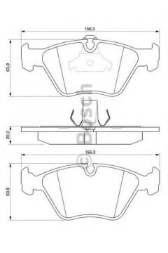 BMW 5 Serisi E39 525i Ön Fren Balatası 1996-2003 BOSCH