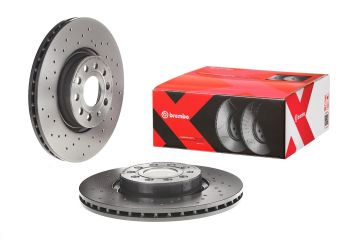 Volkswagen Jetta 3 Performanslı Ön Fren Diski 1.4 TSI 160 Beygir 312 mm Çap Delikli 2006-2011 BREMBO XTRA