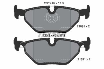 BMW 5 Serisi E39 520i Arka Fren Balatası 1996-2003 TEXTAR