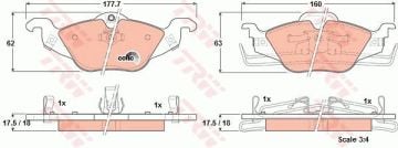 Opel Astra G Ön Fren Balatası 1.6 16V 1998-2004 TRW