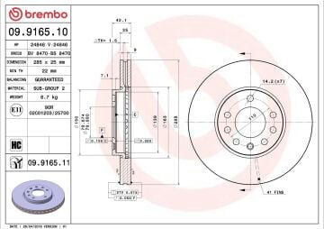 Opel Vectra C Ön Fren Diski 1.9 CDTI 2002-2008 BREMBO