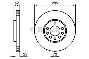 Opel Vectra C Ön Fren Diski 1.9 CDTI 2002-2008 BOSCH