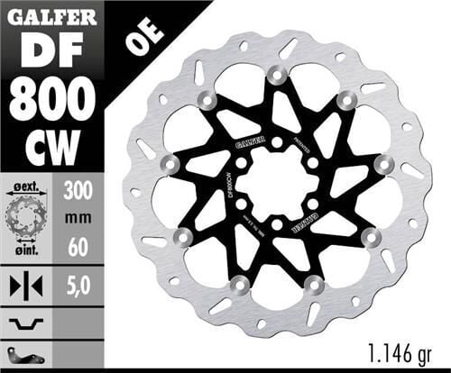 KTM RC 390 Ön Fren Diski 300 mm 2014-2016 GALFER DALGALI HAREKETLİ ALUMİNYUM DİSK