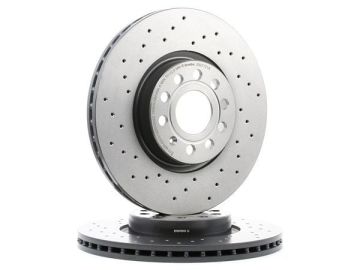 Volkswagen Tiguan Performanslı Ön Fren Diski 1.4 TSI 160 Beygir 312 mm Çap Delikli 2008-2015 BREMBO XTRA