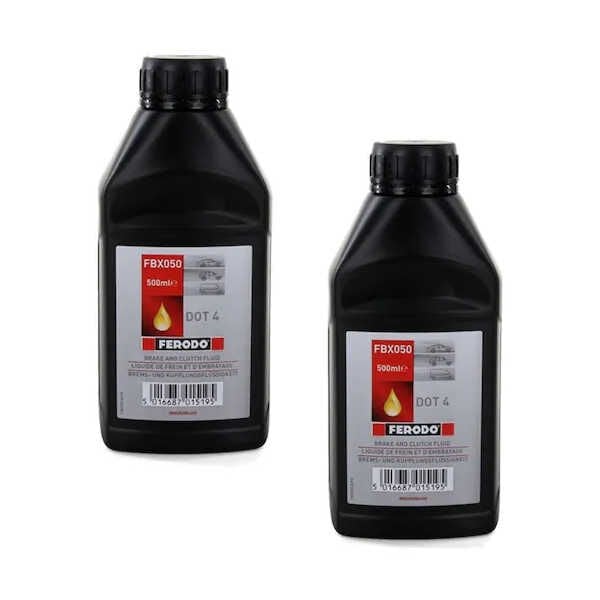 Ferodo Dot 4 Fren Hidrolik Yağı 1 Litre 500 ML x 2
