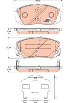 Hyundai IX35 Ön Fren Balatası 2.0 Dizel 184 Beygir 2010-2015 TRW