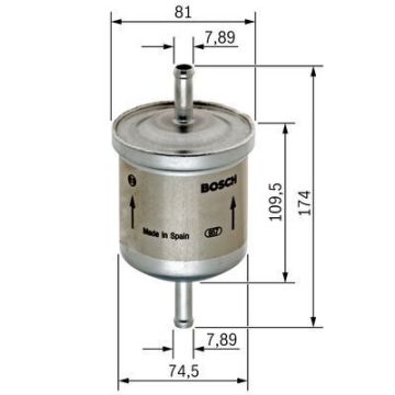 Audi A4 Benzin Filtresi 1.6 102 Beygir 2001-2004 BOSCH