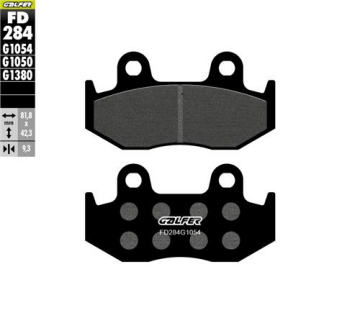 RKS Spontini 110 Ön Fren Balatası 2020 Sonrası GALFER YARI METAL