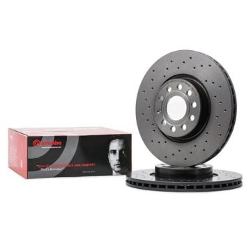 Volkswagen Passat B7 Performanslı Ön Fren Diski 2.0 TDI 177 Beygir 312 mm Çap Delikli Disk 2011-2015 BREMBO XTRA