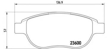 Peugeot 207 Fren Balatası Ön 1.4 16V BREMBO