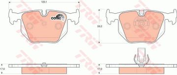 BMW 3 Serisi E46 M3 Arka Fren Balatası 1999-2005 TRW