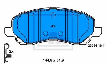 Jeep Compass Ön Fren Balatası 2.0 CRD 2007-2015 ATE ORIGINAL