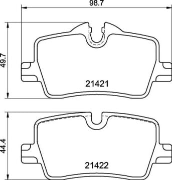 BMW 3 Serisi G20 320i Arka Fren Balatası 1.6 Turbo 170 Beygir Standart Fren 2019 Sonrası BREMBO