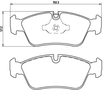 BMW 1 Serisi E87 120i Ön Fren Balatası 2005 Model 5 Kapılı BREMBO