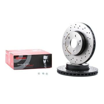 Mercedes C Serisi W204 Kasa C220 Ön Fren Diski Delikli 295 mm Çap AMG Spor Paket İçin 2007-2013 BREMBO
