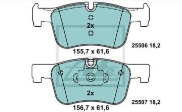BMW 4 Serisi F32 418i Performanslı Seramik Ön Fren Balatası 2014 ve Sonrası ATE Seramik
