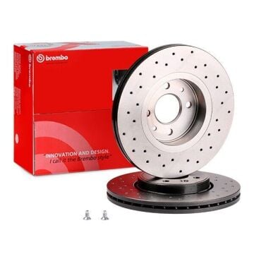 Renault Megane 2 Performanslı Ön Fren Diski 2.0 16V 280 mm Çap Delikli 2003-2009 BREMBO XTRA